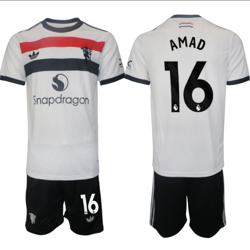 Men 2024-2025 Club Manchester United away white #16 Soccer Jersey